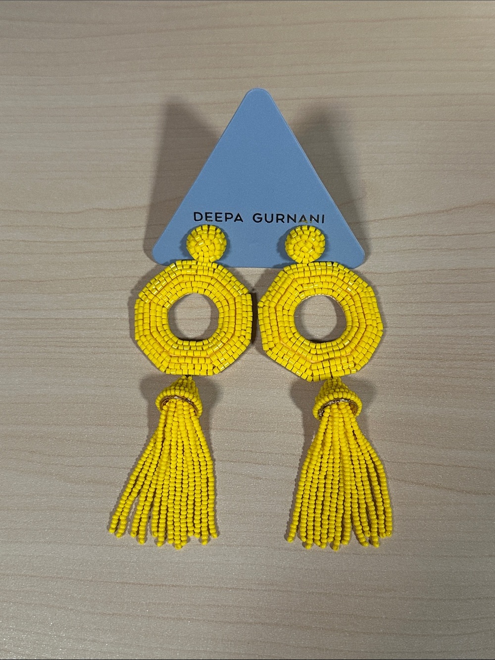 Deepa Gurnani Isha Beaded Tassel Earrings